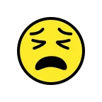 Emoji Cara cansada en OpenMoji