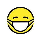 Face with Medical Mask emoji on OpenMoji