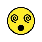 Face with Spiral Eyes emoji on OpenMoji