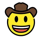 Cowboy Hat Face emoji on OpenMoji