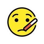 Face with Thermometer emoji on OpenMoji