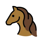 Emoji Cara de caballo en OpenMoji