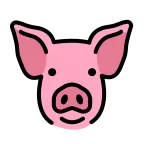 Emoji Cara de cerdo en OpenMoji