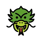 Emoji Cara de dragón en OpenMoji