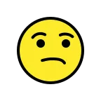 Emoji Cara de fastidio en OpenMoji
