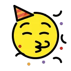 Emoji Cara de fiesta en OpenMoji