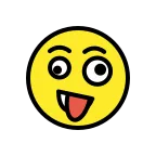 Emoji Cara de loco en OpenMoji