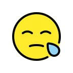 Emoji Cara de sueño en OpenMoji