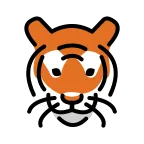 Tiger Face emoji on OpenMoji