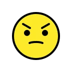 Emoji Cara enojada en OpenMoji