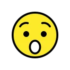 Emoji Cara estupefacta en OpenMoji