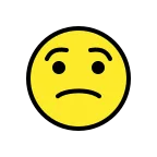 Emoji Cara preocupada en OpenMoji