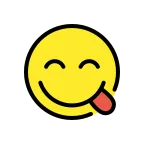 Face Savoring Food emoji on OpenMoji
