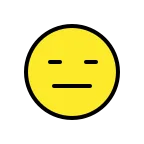 Expressionless Face emoji on OpenMoji