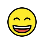 Smile emoji on OpenMoji