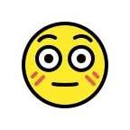 Flushed Face emoji on OpenMoji