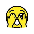 Face with Peeking Eye emoji on OpenMoji