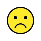 Frowning Face emoji on OpenMoji