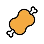Meat on Bone emoji on OpenMoji