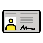 Identification Card emoji on OpenMoji