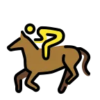 Emoji Carrera de caballos en OpenMoji