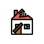 Emoji Casa abandonada en OpenMoji