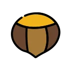 Chestnut emoji on OpenMoji