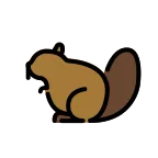Emoji Castor en OpenMoji