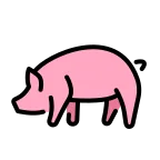 Pig emoji on OpenMoji