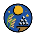 Moon Viewing Ceremony emoji on OpenMoji