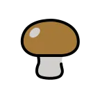Emoji Champiñón marrón en OpenMoji