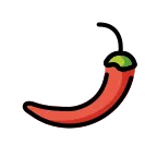 Hot Pepper emoji on OpenMoji