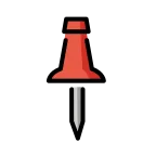 Pushpin emoji on OpenMoji