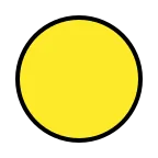 Emoji Círculo amarillo en OpenMoji