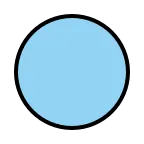 Blue Circle emoji on OpenMoji