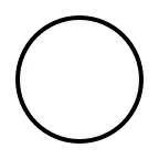 Emoji Círculo blanco en OpenMoji