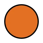 Orange Circle emoji on OpenMoji