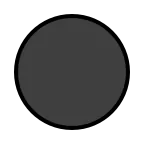 Black Circle emoji on OpenMoji