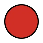 Emoji Círculo rojo en OpenMoji