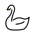 Emoji Cisne en OpenMoji