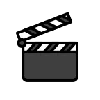 Clapper Board emoji on OpenMoji