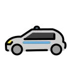 Police Car emoji on OpenMoji
