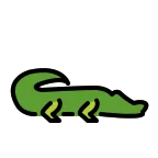 Crocodile emoji on OpenMoji
