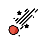 Emoji Cometa espacial en OpenMoji
