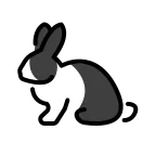 Rabbit emoji on OpenMoji