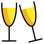 Emoji Copas brindando en OpenMoji