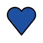 Blue Heart emoji on OpenMoji