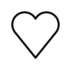 White Heart emoji on OpenMoji