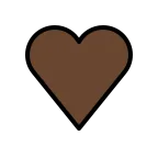 Brown Heart emoji on OpenMoji