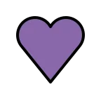 Purple Heart emoji on OpenMoji